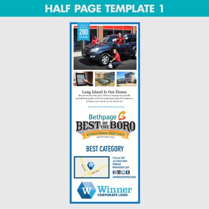 half page template 1
