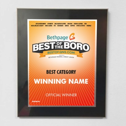 best of the boro plaque