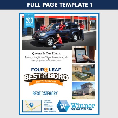 full page ad template 1