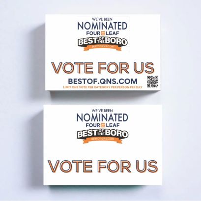 promotional card vote for us